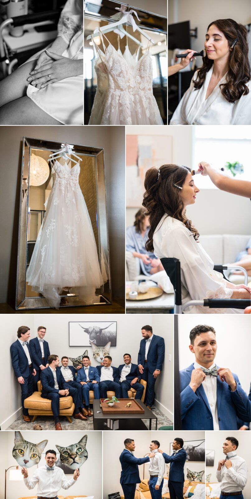 bride getting ready in minneapolis